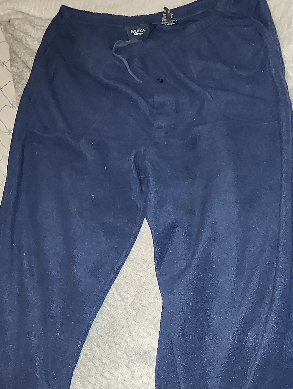 Nautica Navy Blue Fleece Jogger Sweatpants